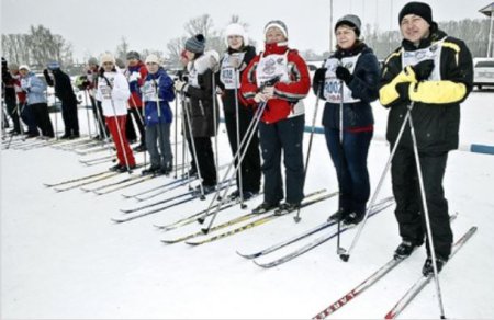 В Мелеузовском района чиновники и журналисты состязались в лыжных гонках 